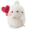 Molang knuffeltje met hartjesballon - 12 cm | Molang