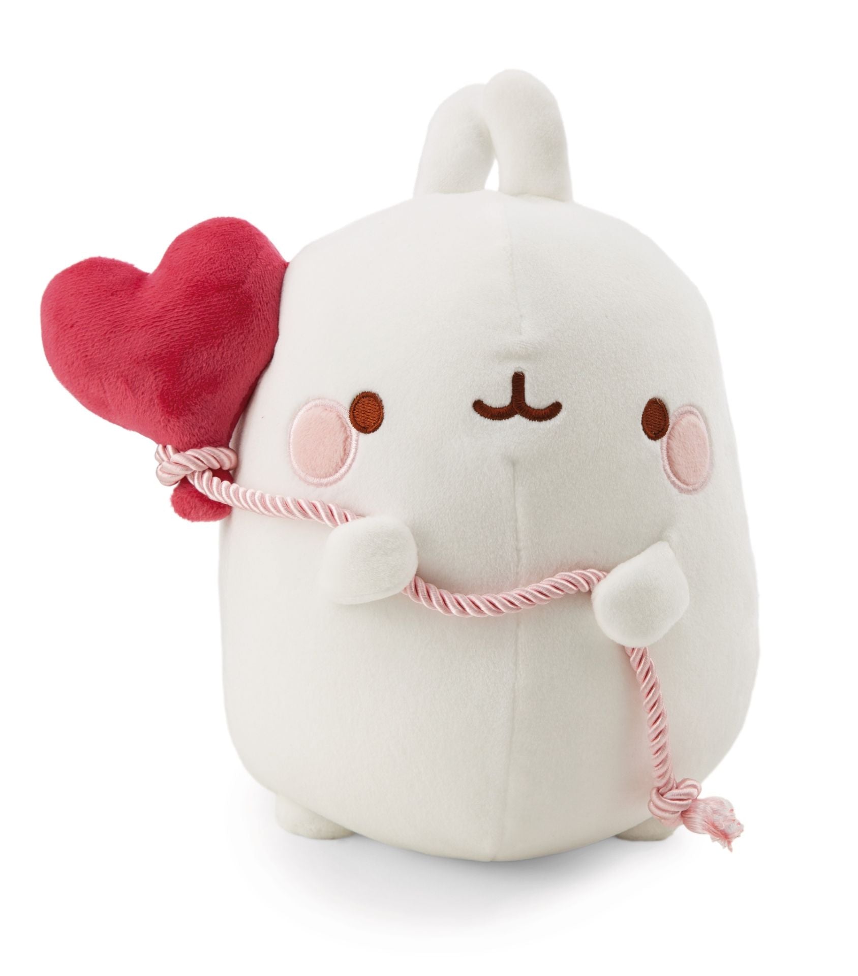 Molang knuffeltje met hartjesballon - 12 cm | Molang