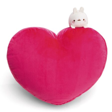 Molang kussen hart - 42 x 27 cm | Molang