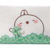 Molang kussen met klaver - 43 x 25 cm | Molang