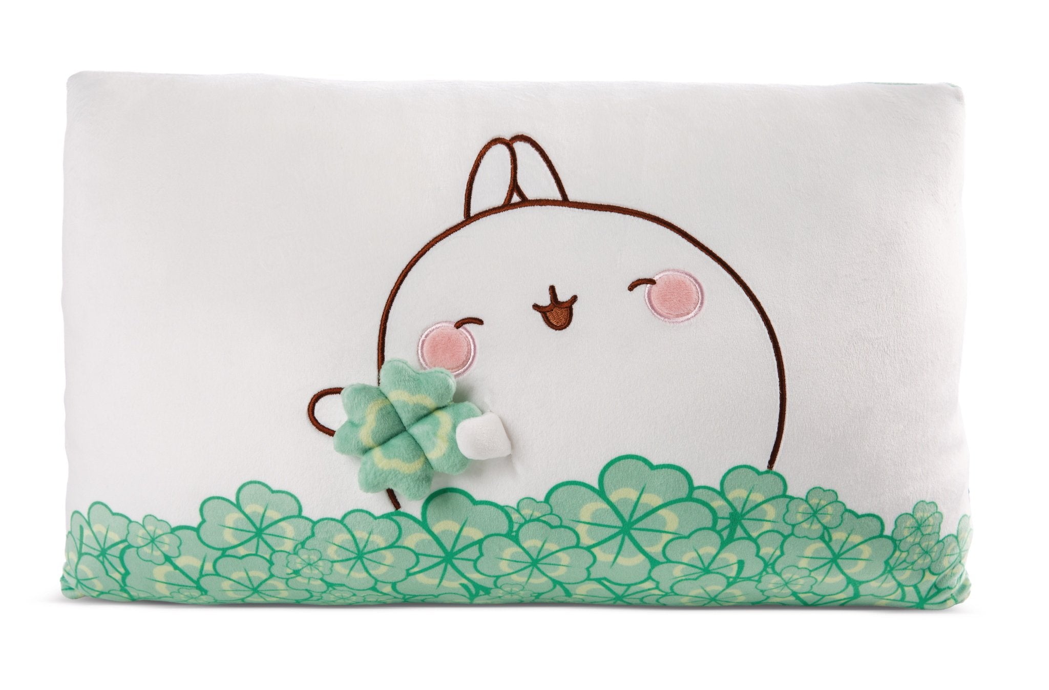 Molang kussen met klaver - 43 x 25 cm | Molang