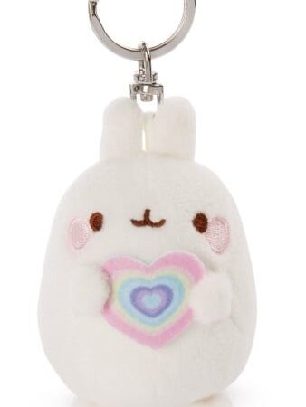 Molang sleutelhanger met hart - 8 cm | Molang