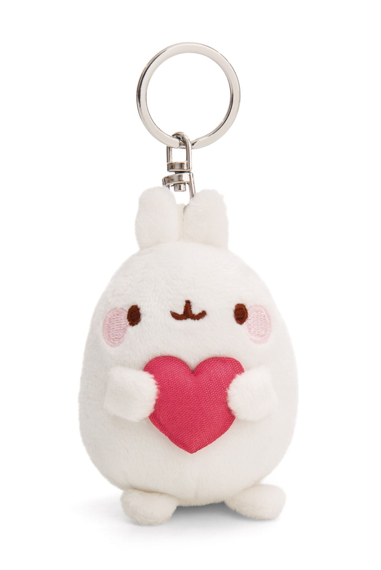 Molang sleutelhanger met hart - 8 cm | Molang