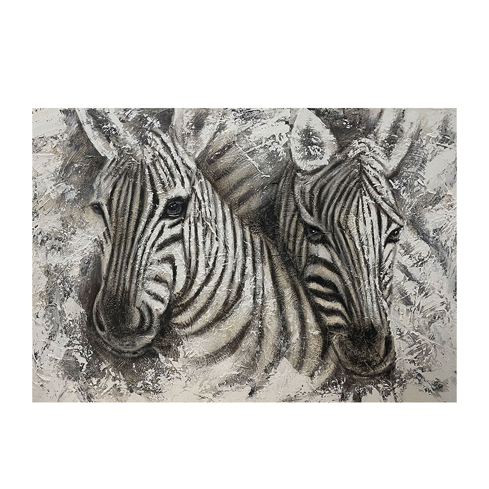 Mondiart schilderij Zebra’s |