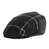 Moons Tweed Cap Black/grey Tartan | Barbour