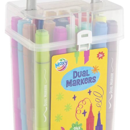 Moxy Dual markers fluor 24 stuks in box | Moxy