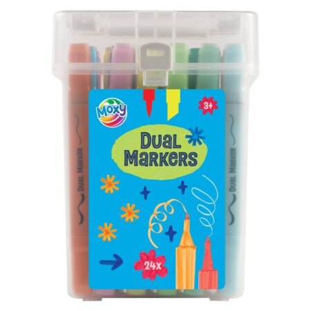Moxy Dual markers pastel 24 stuks in box | Moxy
