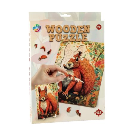 Moxy Houten puzzel squirrel unieke vorm | Moxy