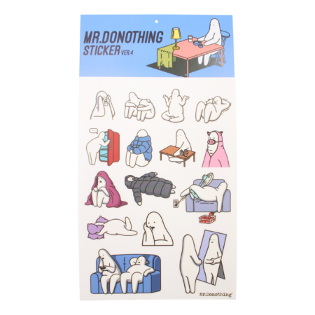 Mr.Donothing stickervel 4 Blue | Mr.Donothing