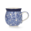 Mug Farmer 370ml - White Hearts | Bunzlau Castle