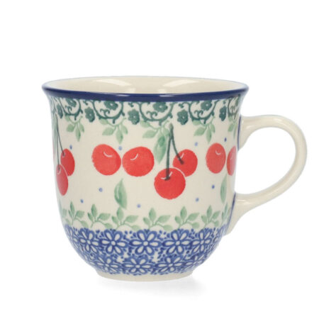 Mug Tulip 200ml - Cherries | Bunzlau Castle