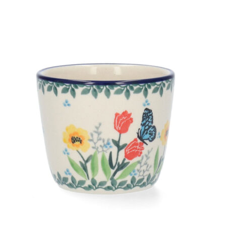 Mug Tumbler 220ml - Butterfly Blossom | Bunzlau Castle