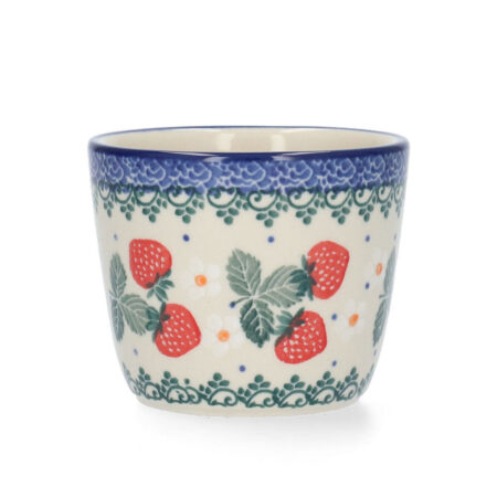Mug Tumbler 220ml - Strawberries | Bunzlau Castle