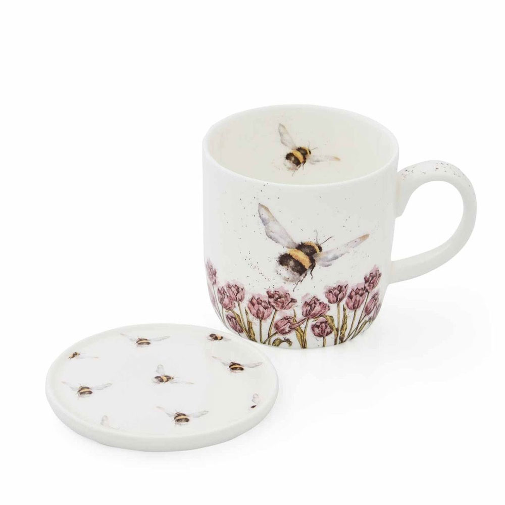 Mug and Coaster Bumble Bee | Wrendale design