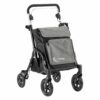 MultiMotion Shopper rollator met grote tas | Kleur: Grijs | Boodschappentrolley | Lichtgewicht rollator | Inklapbaar | MultiMotion