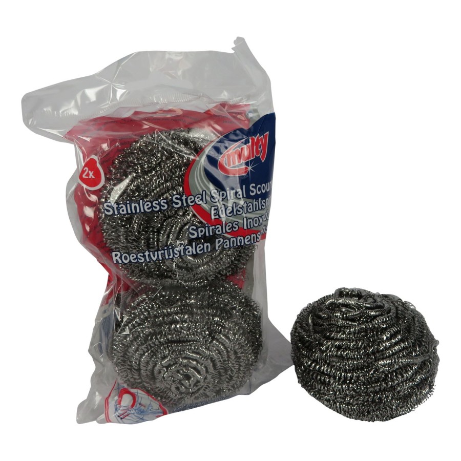 Multy pannenspons rvs 2 stuks | Multy