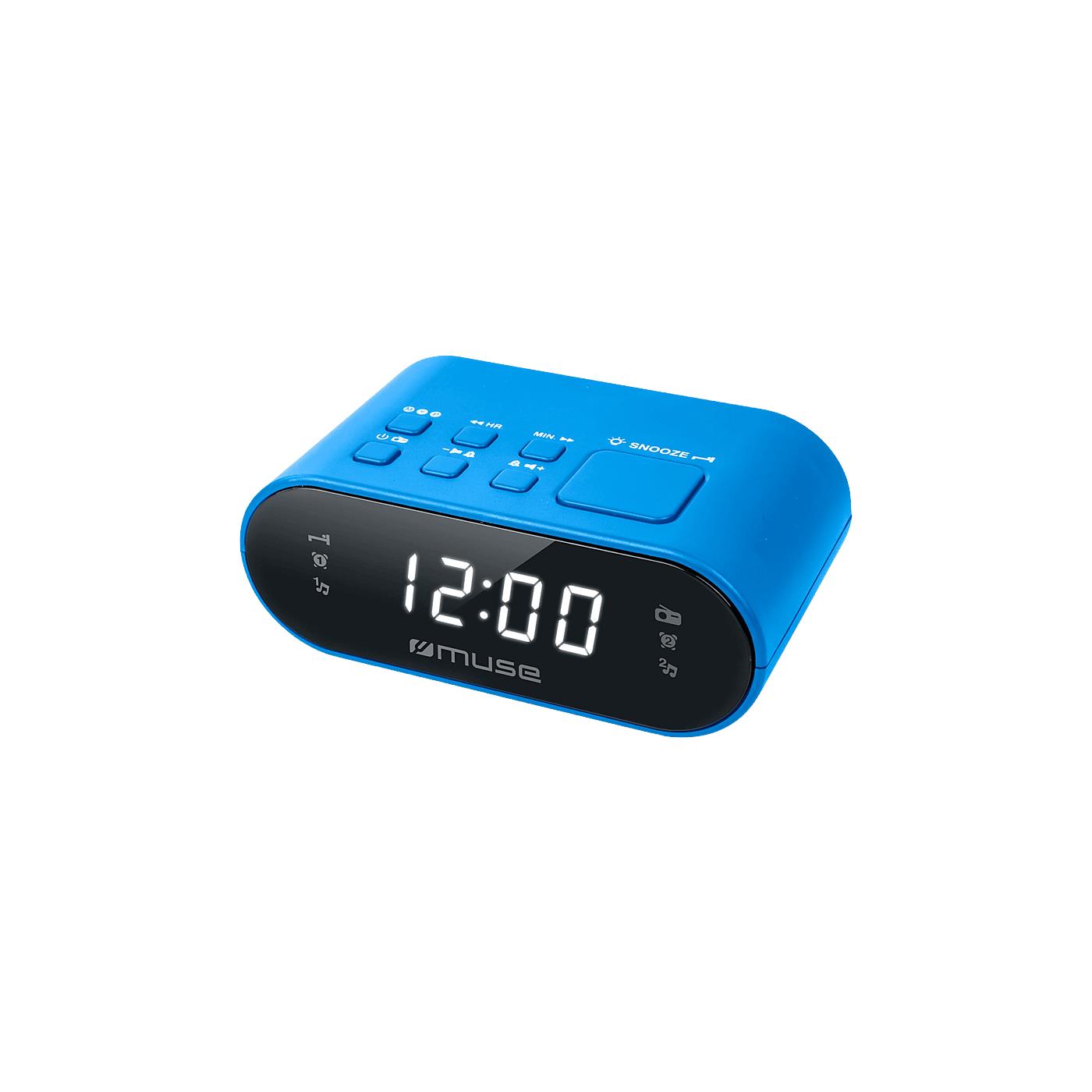 Muse FM wekkerradio blauw | Muse