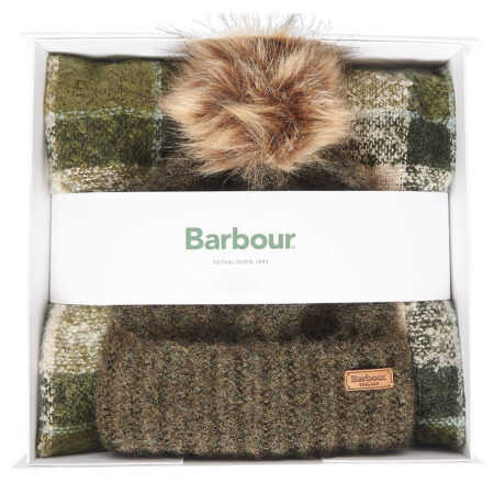 Muts & sjaal set Saltburn Ancient Loden | Barbour