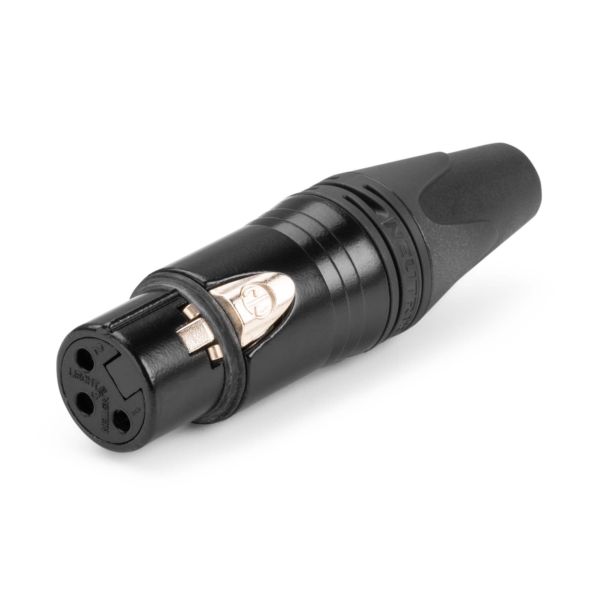 NEUTRIK XLR NC3FXX 3-polig female kabelconnector - zwart | NEUTRIK