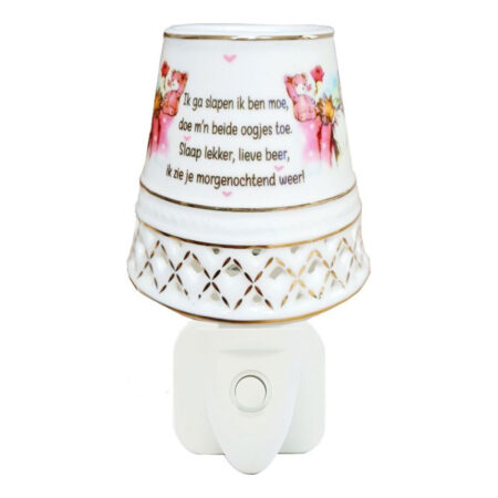 Nachtlamp Ik ga slapen roze |