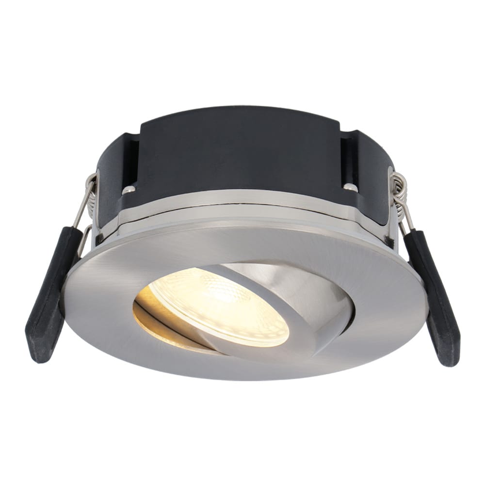 Napels LED inbouwspot Extra Plat (39mm) - 360° Kantelbaar - 8 Watt 570 Lumen - Dimbaar - IP65 Waterdicht voor Badkamer