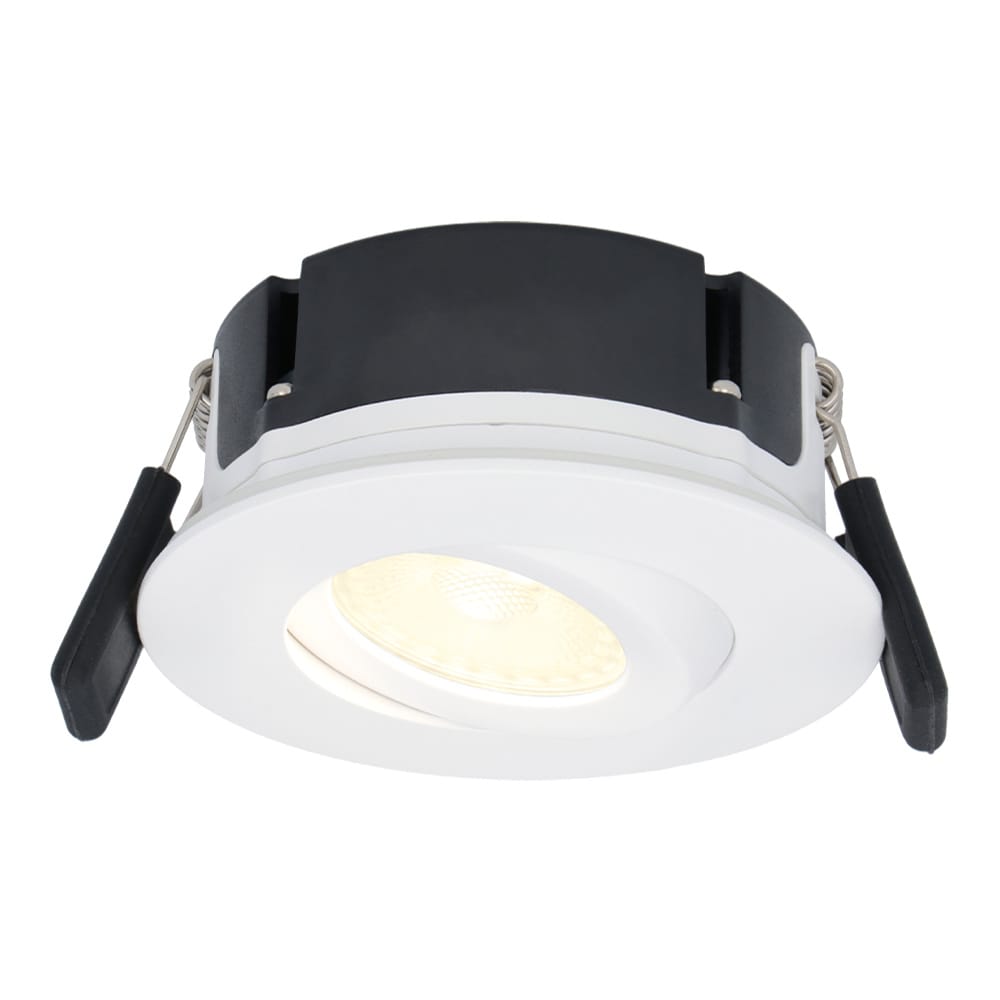 Napels LED inbouwspot Extra Plat (39mm) - 360° Kantelbaar - 8 Watt 570 Lumen - Dimbaar - IP65 Waterdicht voor Badkamer