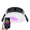 Napels smart inbouwspot - IP65 waterdicht - 8 Watt 600 Lumen - Kantelbaar - Wifi + Bluetooth - RGBWW - Google Home