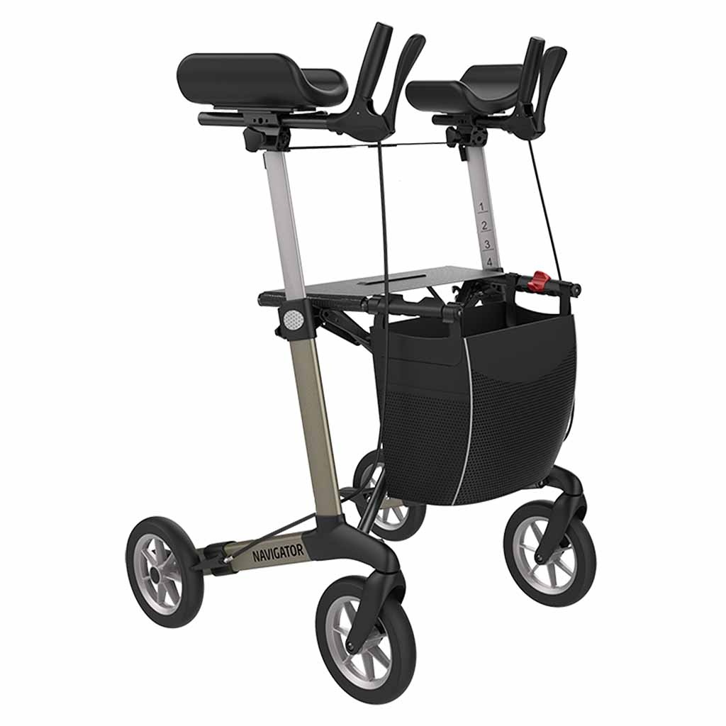Navigator rollator met softwielen en draaibare onderarmschalen | Rehasense | Rehasense