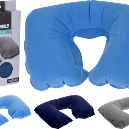 Nekkussen opblaasbaar 3 assorti kleur |