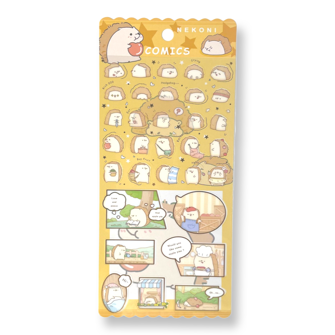 Nekoni Comics Egel Stickers | -