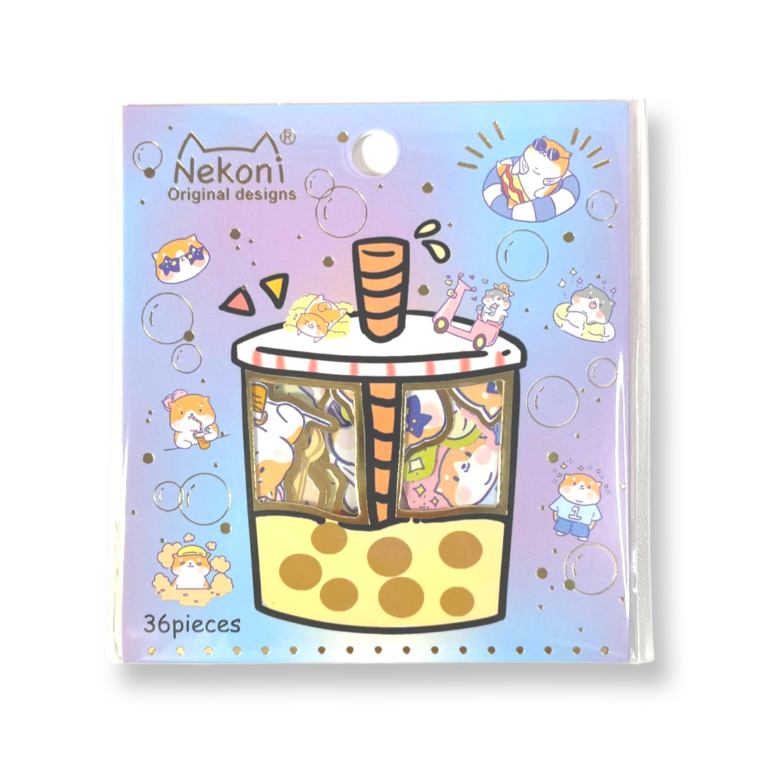Nekoni Dog Boba Stickerzakje | -