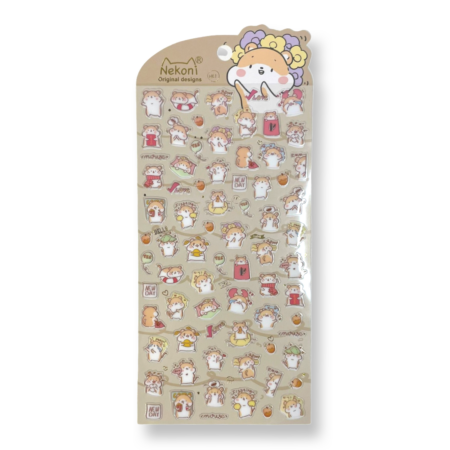 Nekoni Hamster Stickers | -