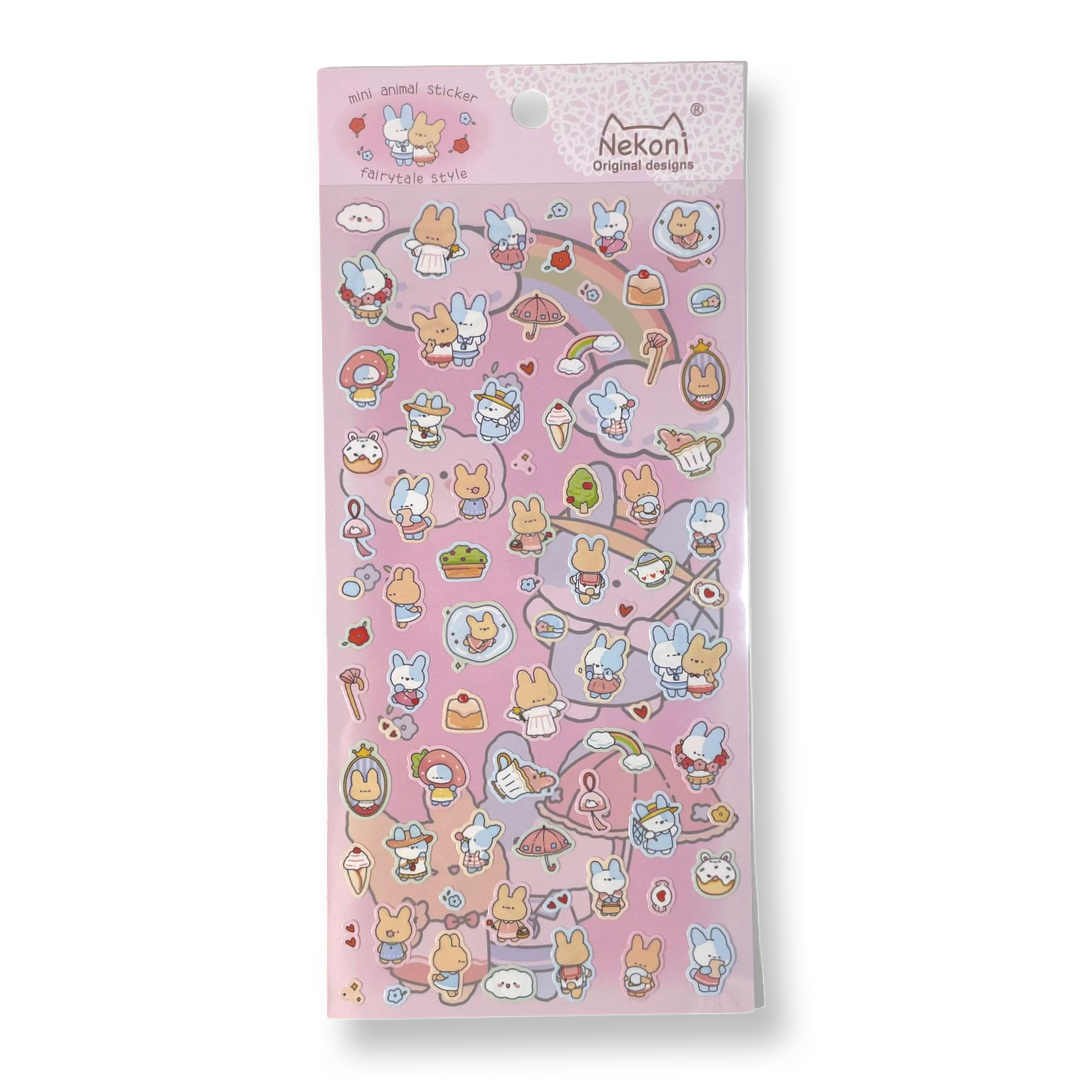 Nekoni Mini Stickers - Bunny | -