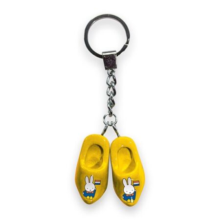 Nijntje Sleutelhanger 2 klomp 4 cm geel | Nijntje
