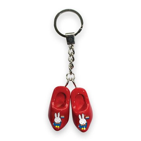 Nijntje Sleutelhanger 2 klomp 4 cm rood | Nijntje