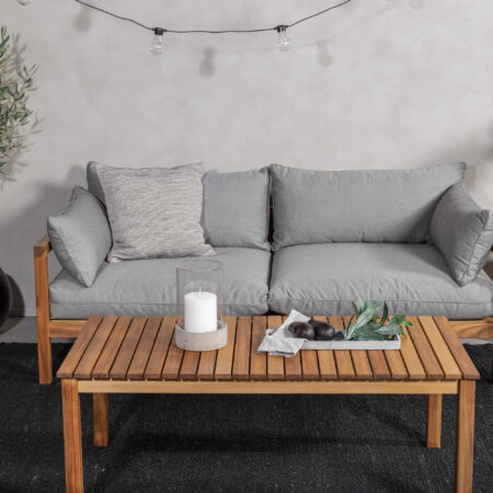 Nohr 2-zits Loungebank Tenia Acaciahout - Naturel | Nohr