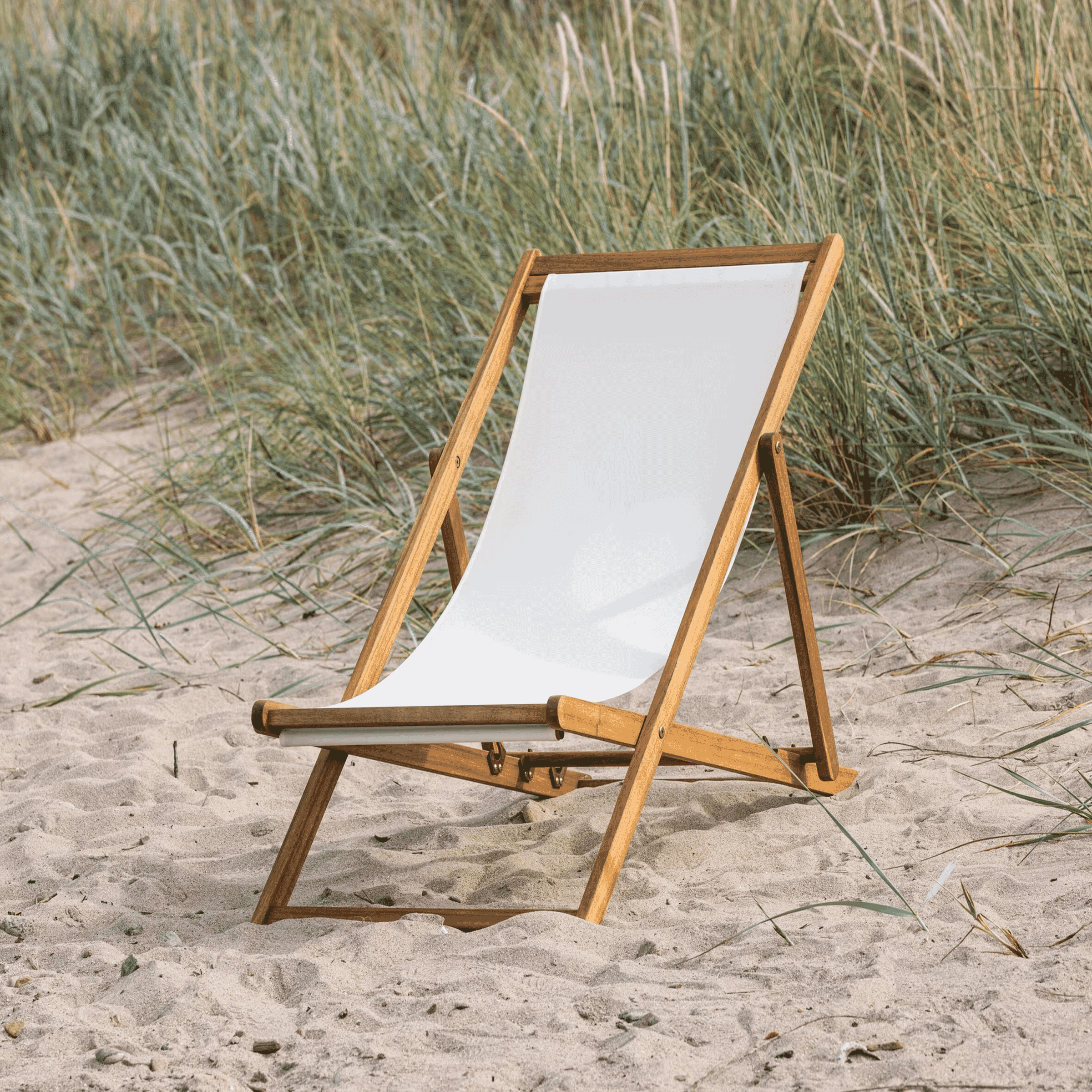 Nohr Loungestoel Trevis Acaciahout - Beige | Nohr