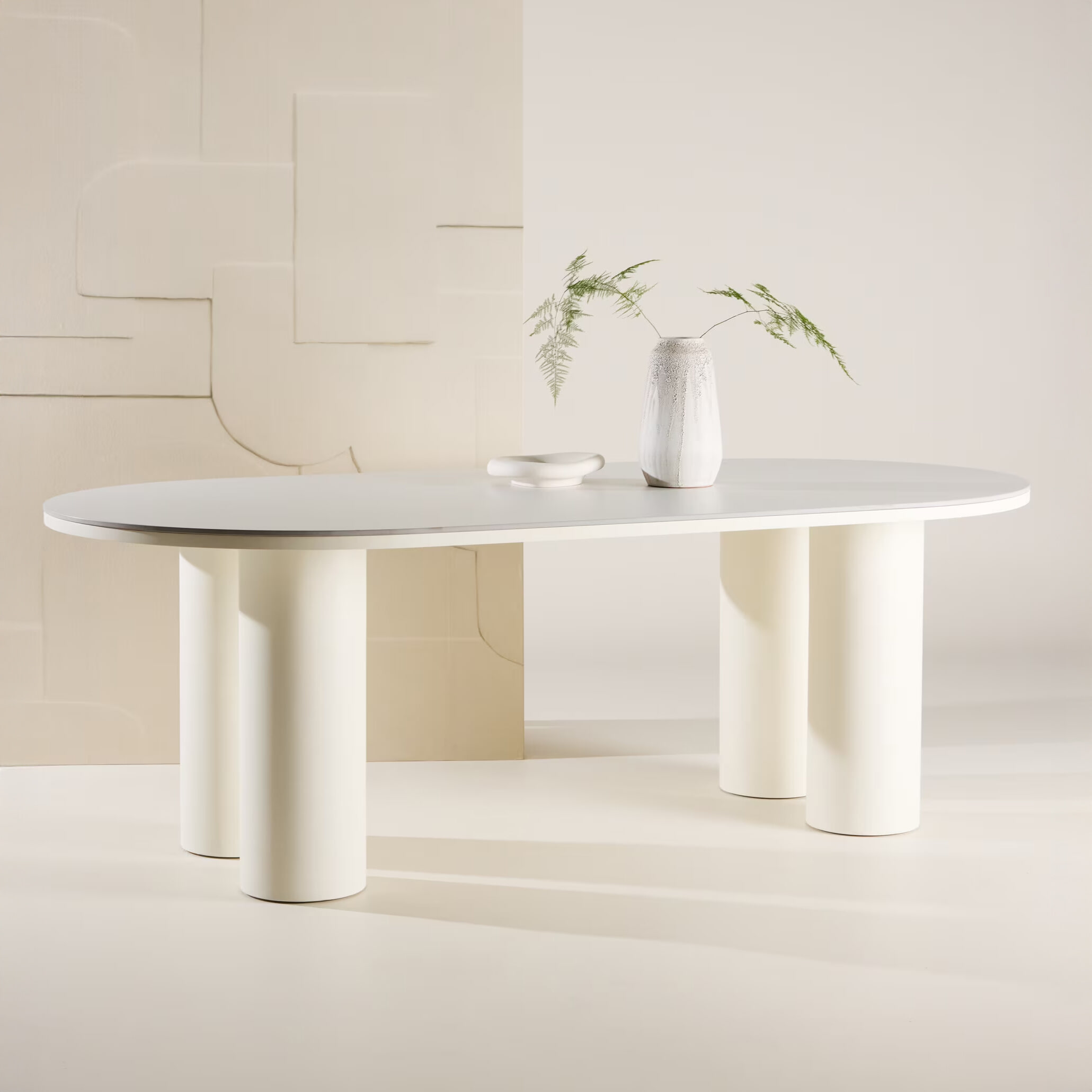 Nohr Ovale Eettafel Jossie MDF 220 x 110cm - Wit - Ovaal | Nohr