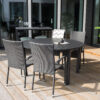Nohr Ronde Tuintafel Tion 140/190 x 140cm - Zwart | Nohr