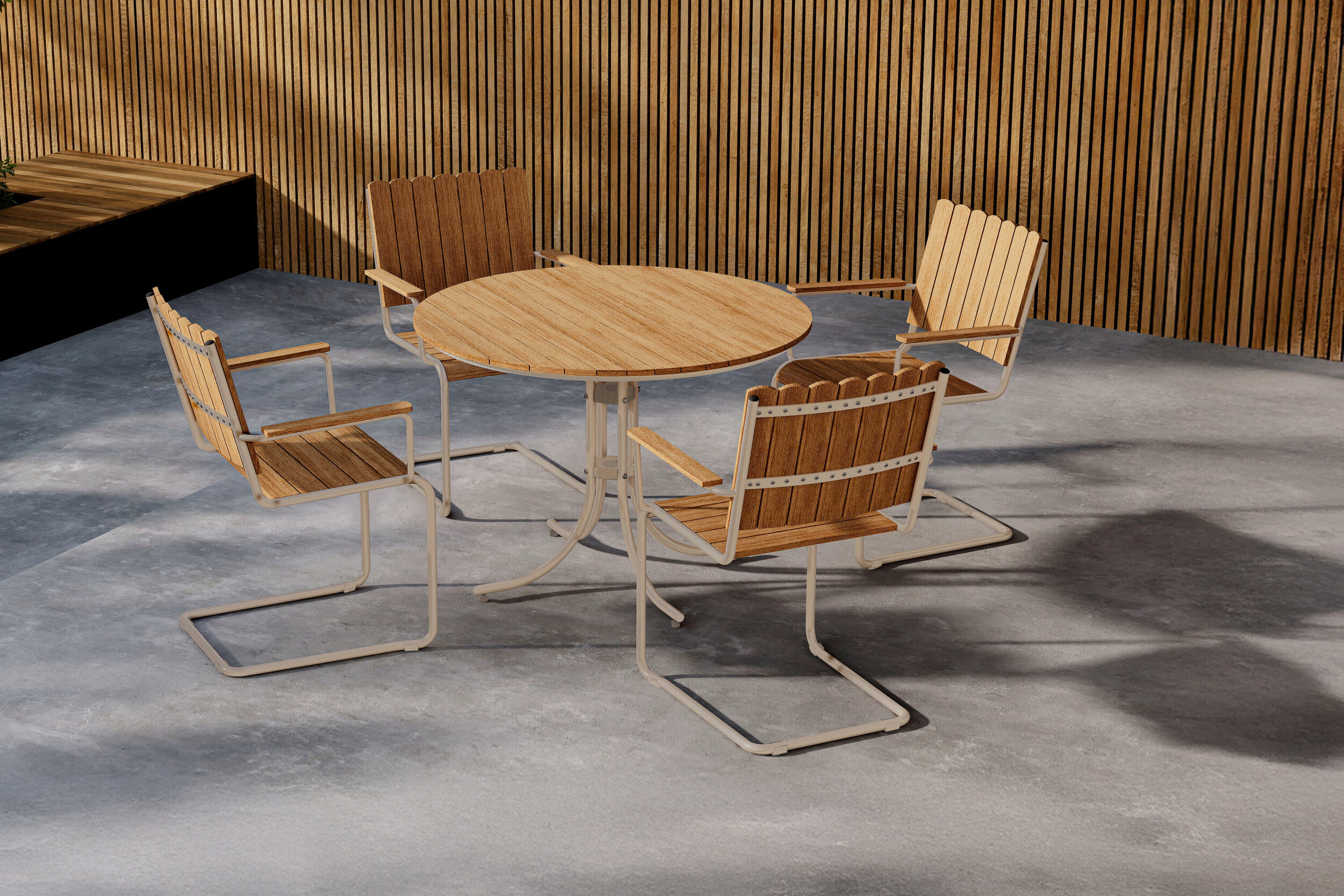 Nohr Tuinset Shayvonne met tafel en 4 stoelen