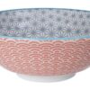 Noodlekom Tokyo Design Studio - Star Wave - 1000ml Grijs/Rood - 21 x 7.8cm | Tokyo Design Studio