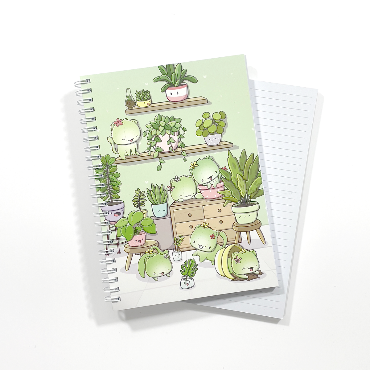 Notebook A5 - Cactus Cats and Plants | CutieSquad