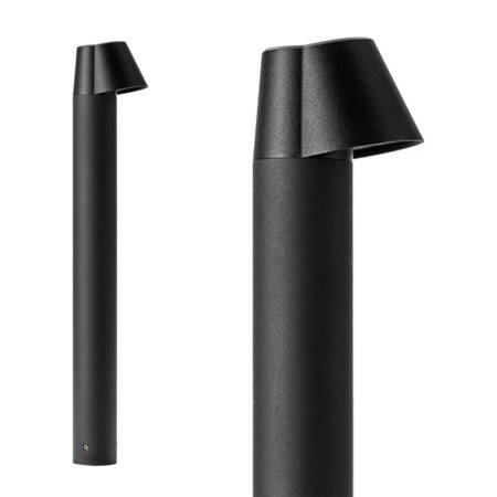 Oberon DL LED Sokkellamp - 60 cm - 9 Watt - 228 Lumen - 3000K warm wit - 12V - 6-Staps Dimbaar - Staande Buitenlamp - IP44 Waterdicht - Padverlichting - Antraciet | Lightpro
