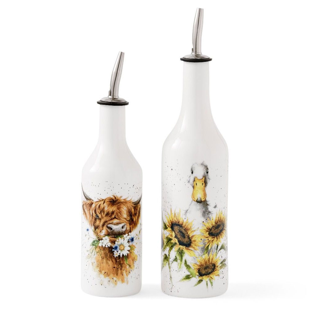 Oil & Vinegar Set Cow and Duck | Wrendale design