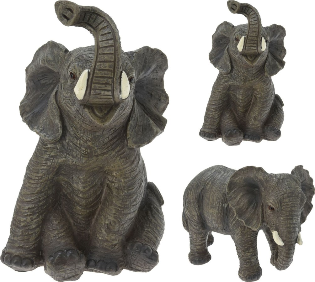 Olifant Beeld 15cm Poly Cementkleur |