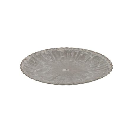 Onderbord Melamine ribbel 33cm bruin | HBX natural living