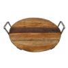 Onderbord hout metalen greep Ø45cm | Z