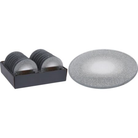 Onderzetter 10cm Zilver |