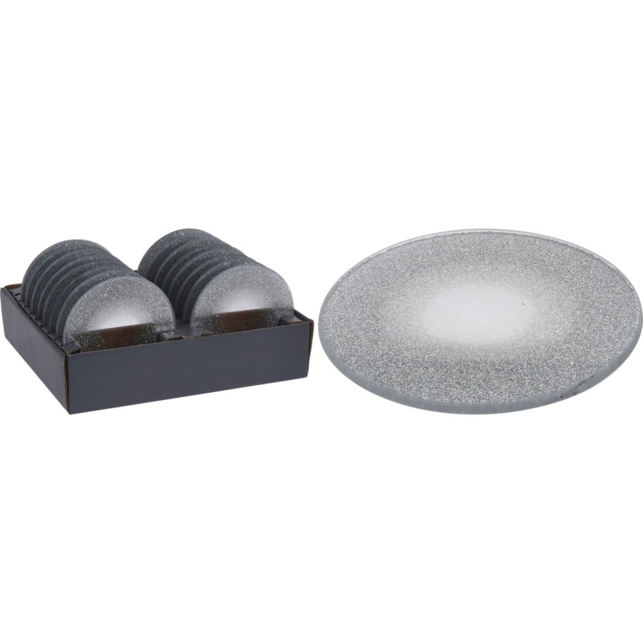 Onderzetter 10cm Zilver |