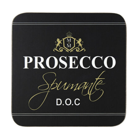 Onderzetter Prosecco zwart